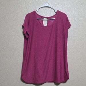 Tuff Athletics Berry Short Sleeve Top